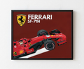 FERRARI SF71-H Print